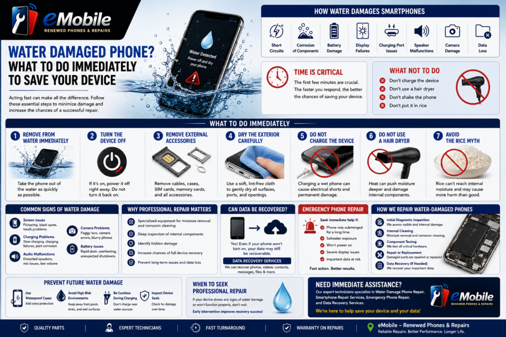 Water Damaged Phone? What to Do Immediately to Save Your Device